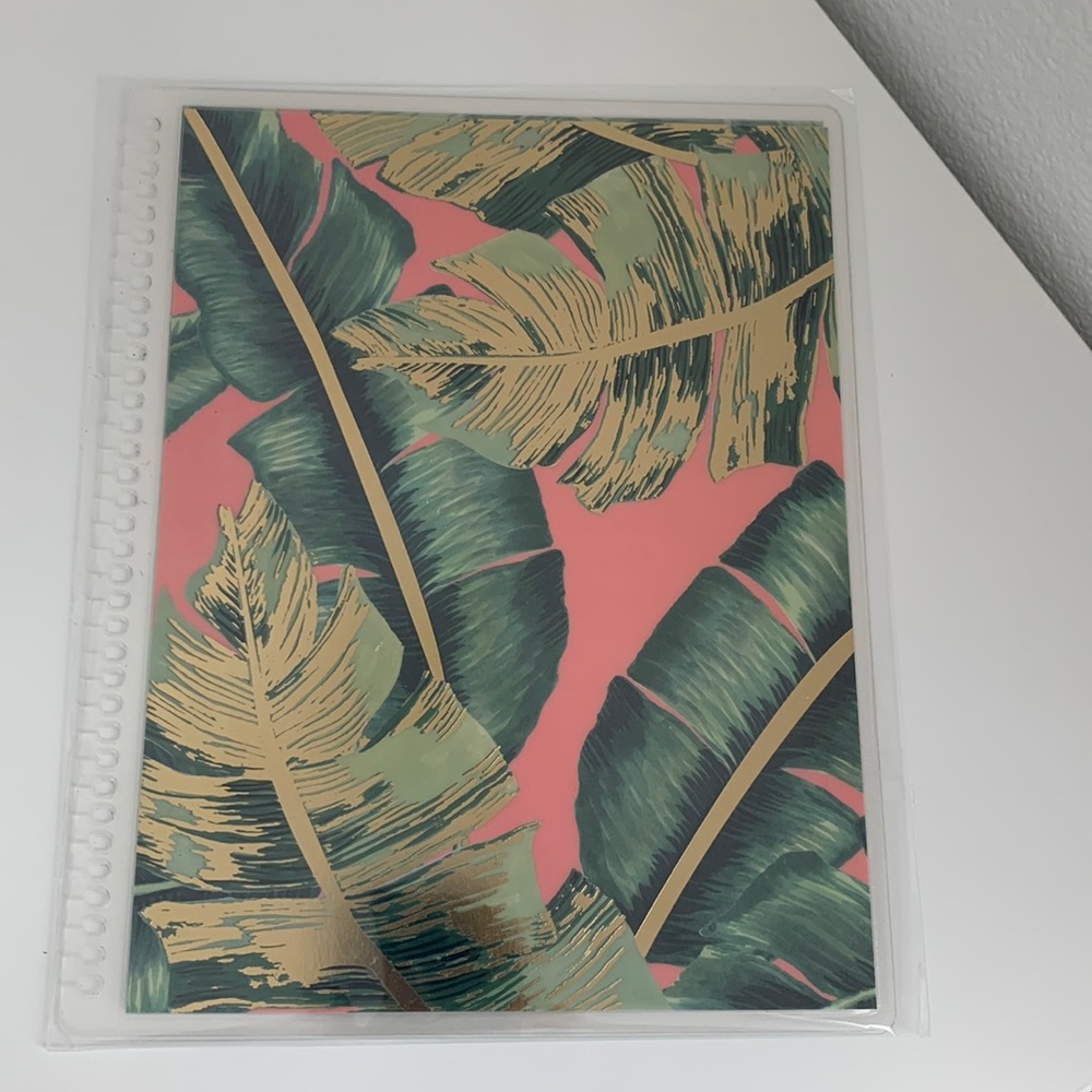 Erin Condren palm fronds interchangeable covers 7x9